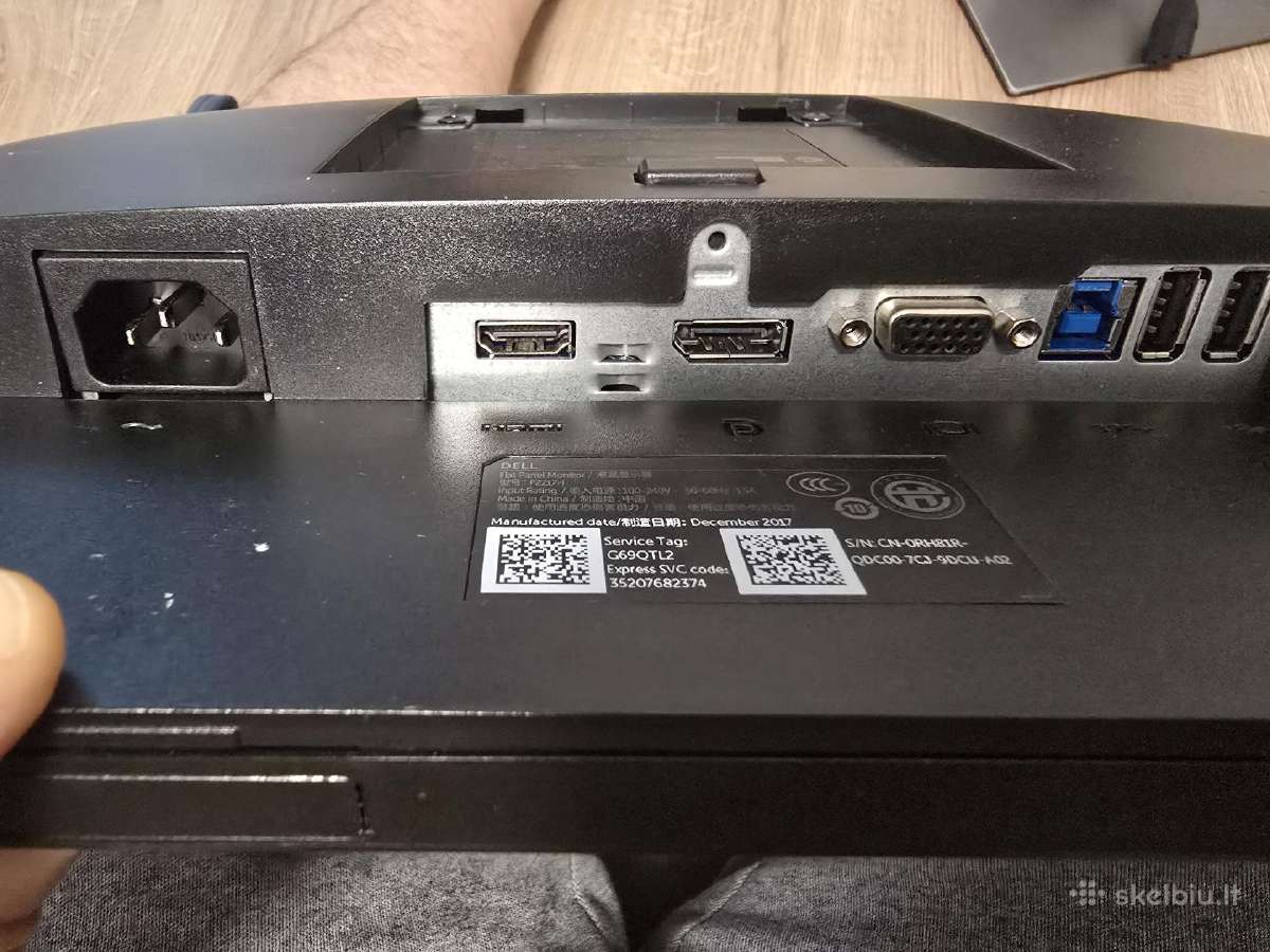 Dell P2217h Fullhd monitorius - nuotraukos Nr. 3