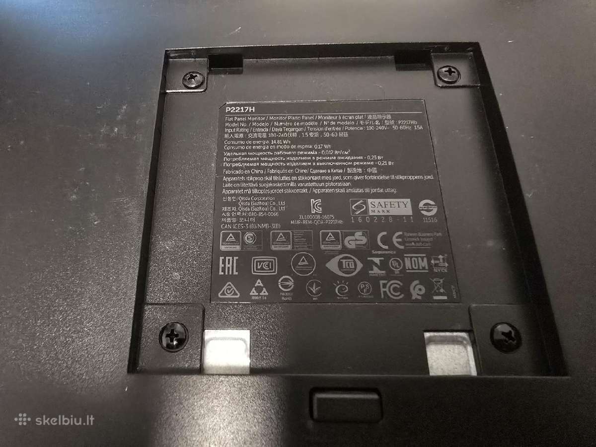 Dell P2217h Fullhd monitorius - nuotraukos Nr. 4