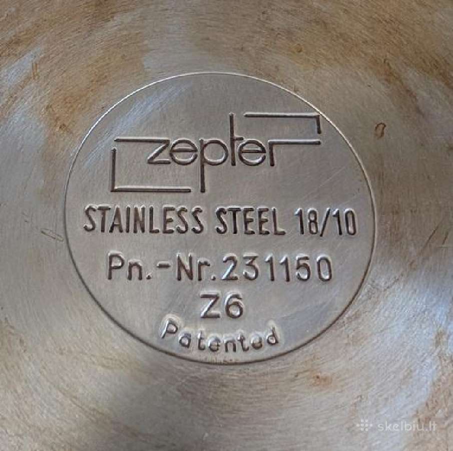 Bauer 5,6l puodas + Zepter 24cm keptuvė + priedai - nuotraukos Nr. 9