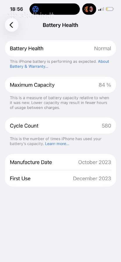 iPhone 15 256gb - nuotraukos Nr. 5