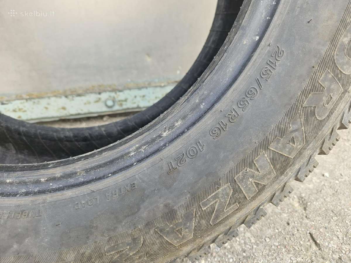 Keturios žieminės padangos Bridgestone - nuotraukos Nr. 2