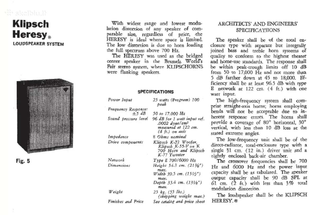 Klipsch Heresy I (1972m) - nuotraukos Nr. 9
