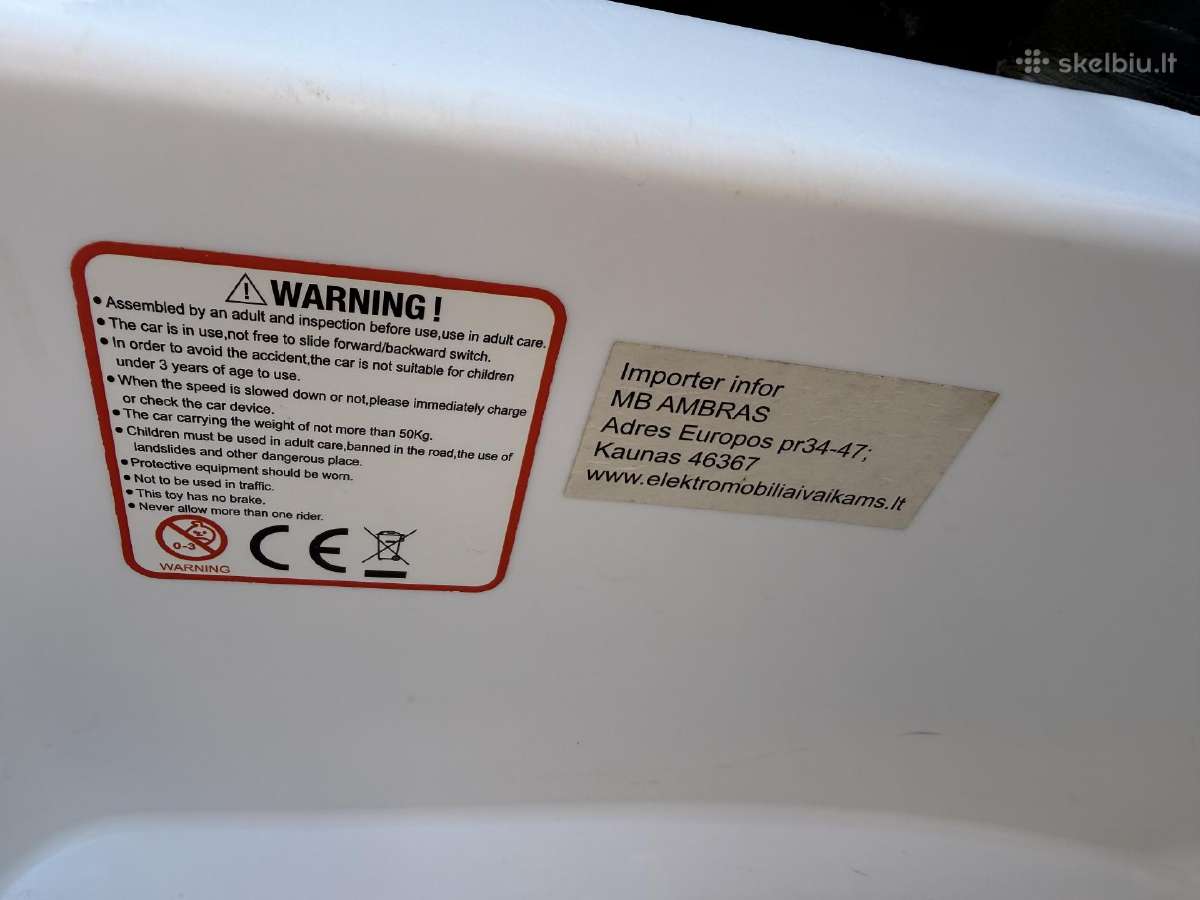 Elektromobilis vaikams MB - nuotraukos Nr. 12