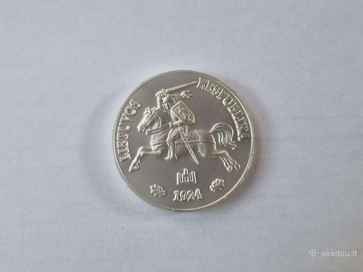 10 Litų 1924m Bandyminė moneta nebuvo išleista. - nuotraukos Nr. 2