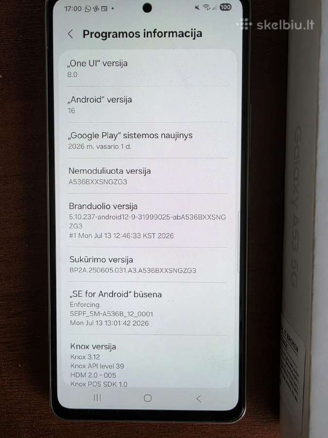 Samsung A53 256gb - nuotraukos Nr. 4
