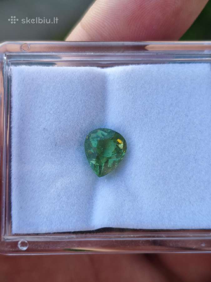 Retas - Žalias Turmalinas 2,78 ct Lašas Fe + Cu - nuotraukos Nr. 4