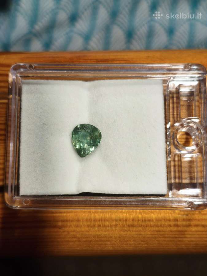 Retas - Žalias Turmalinas 2,78 ct Lašas Fe + Cu - nuotraukos Nr. 6