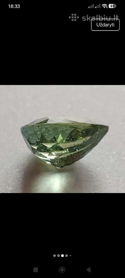 Retas - Žalias Turmalinas 2,78 ct Lašas Fe + Cu - nuotraukos Nr. 11