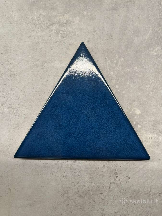 Ispaniškos sienų plytelės trikampės Electric blue - nuotraukos Nr. 2