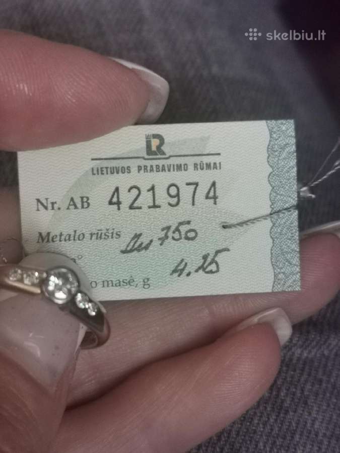 750 prabuotas Tillander žiedas su 0,36ct briliantų - nuotraukos Nr. 26