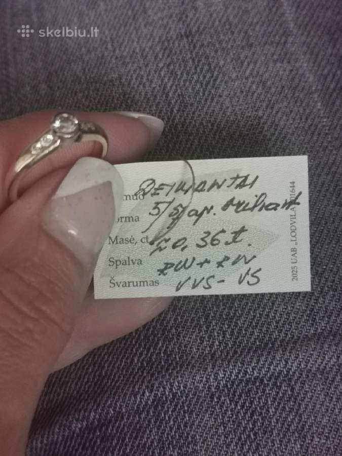 750 prabuotas Tillander žiedas su 0,36ct briliantų - nuotraukos Nr. 27