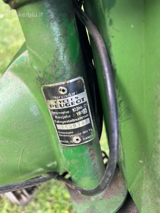 Mopedas Peugeot 103 - nuotraukos Nr. 9