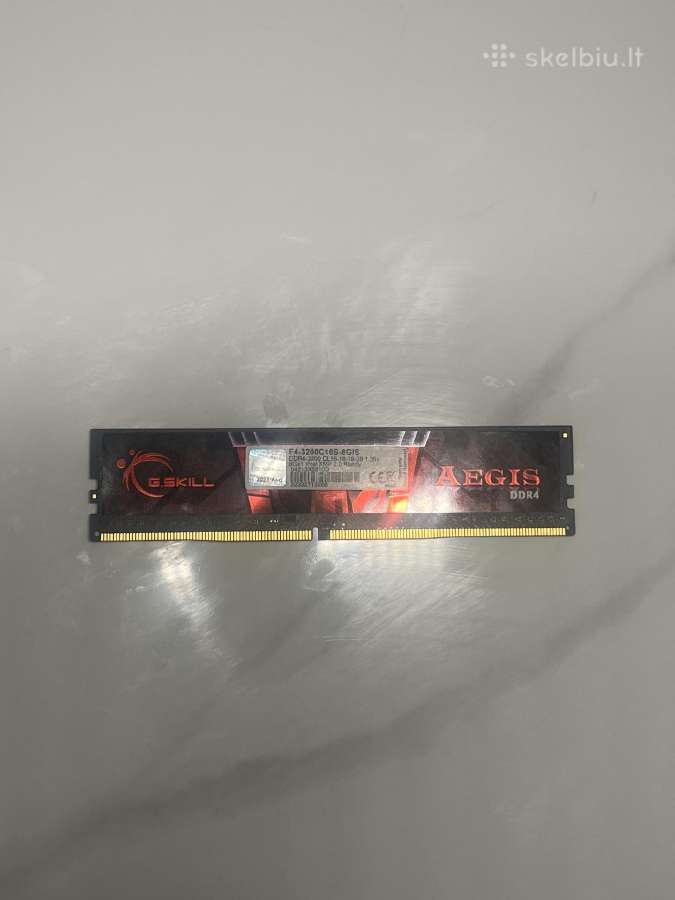 Parduodama G.skill Aegis 8 GB Ddr4 RAM - nuotraukos Nr. 2