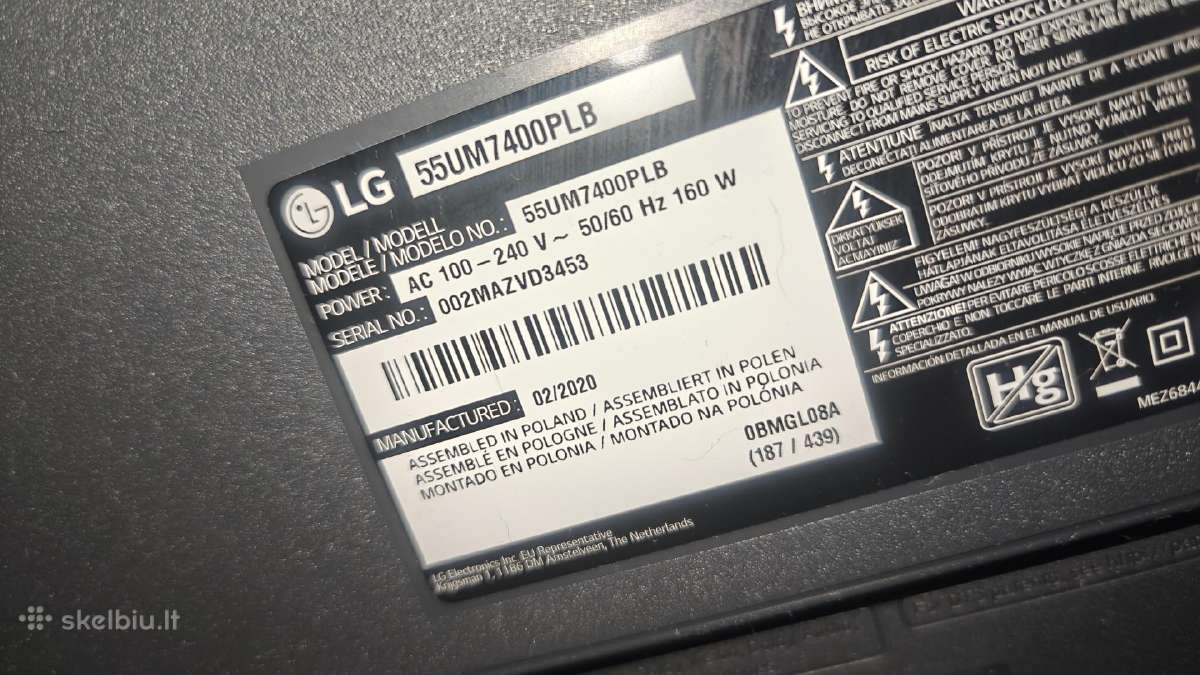 LG TV 55um7400plb - nuotraukos Nr. 2