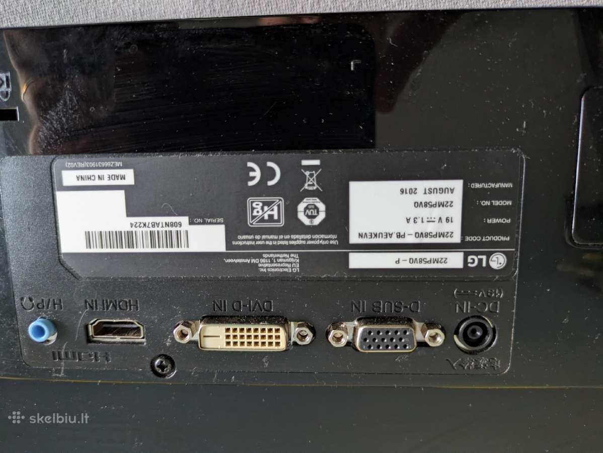 LG 22mp58vq Ips Full HD Hdmi - nuotraukos Nr. 2