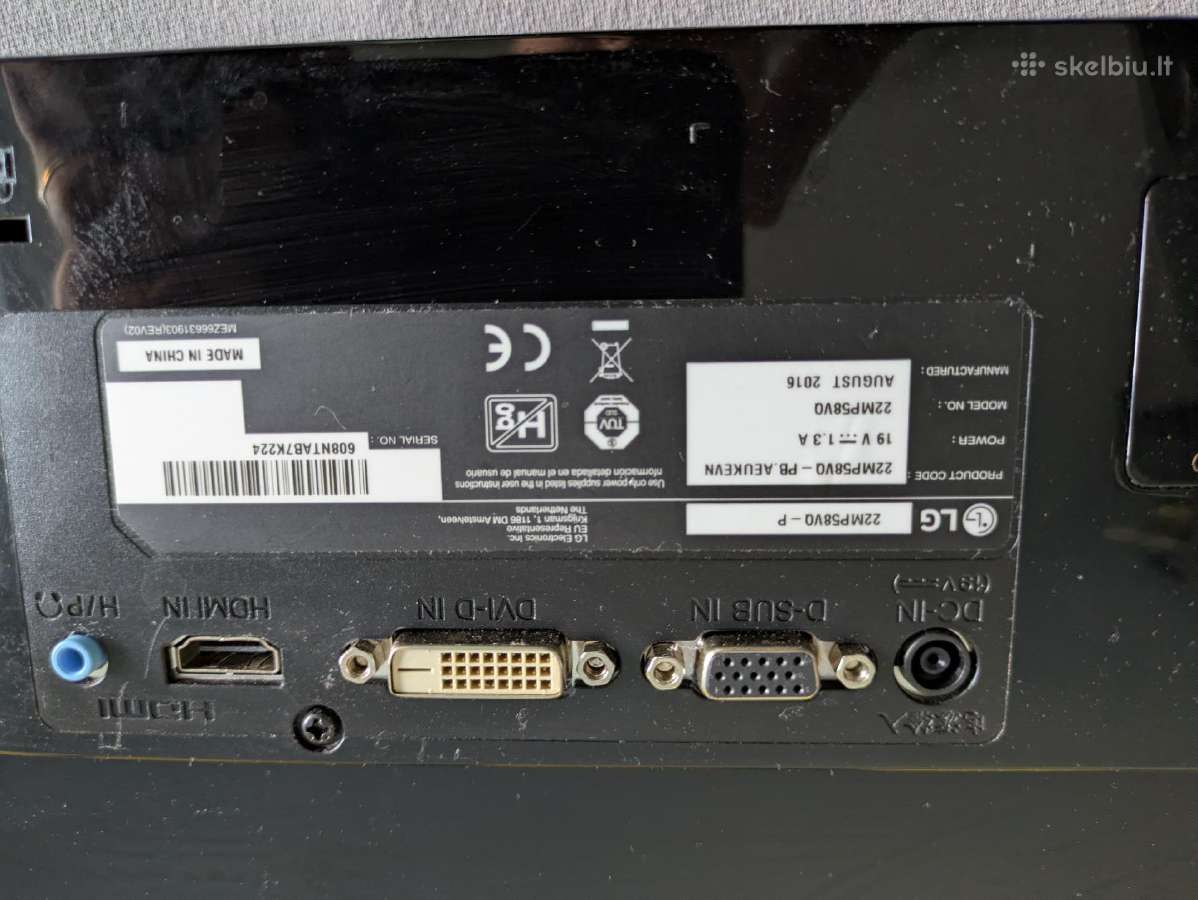 LG 22mp58vq Ips Full HD Hdmi - nuotraukos Nr. 3