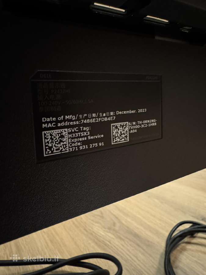 Dell P2422he - nuotraukos Nr. 2