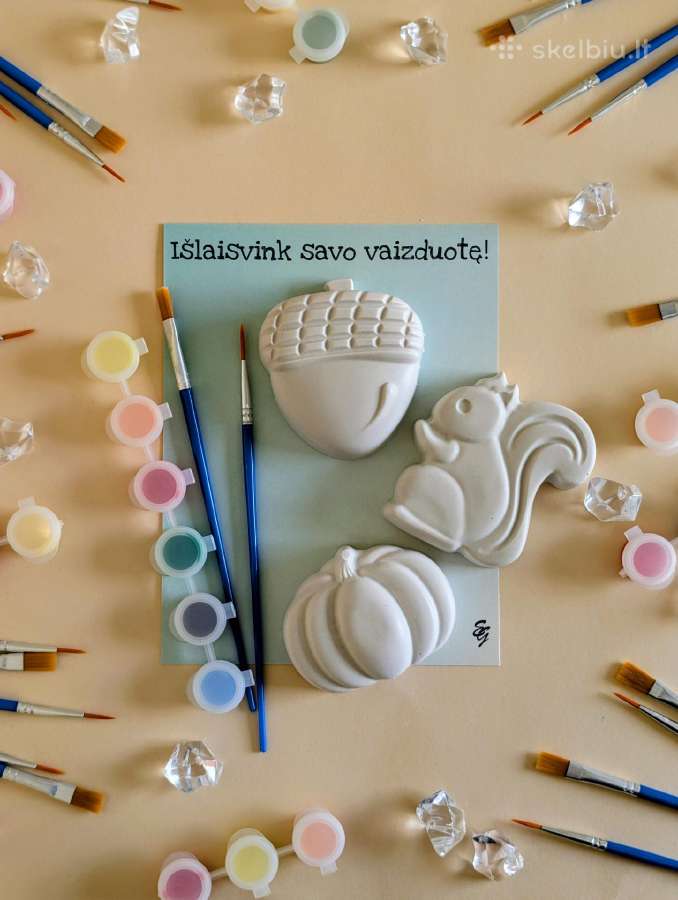 Gipso figūrėlių kūrybinis rinkinys vaikams - nuotraukos Nr. 21