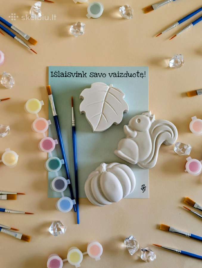Gipso figūrėlių kūrybinis rinkinys vaikams - nuotraukos Nr. 22