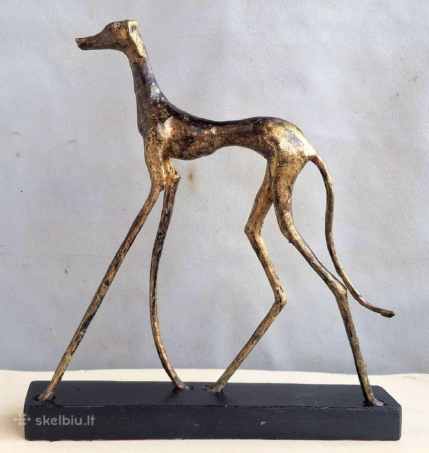 Bronzinė figūra Šuns kurto -37cm - nuotraukos Nr. 2