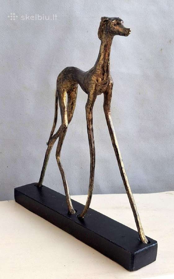 Bronzinė figūra Šuns kurto -37cm - nuotraukos Nr. 3