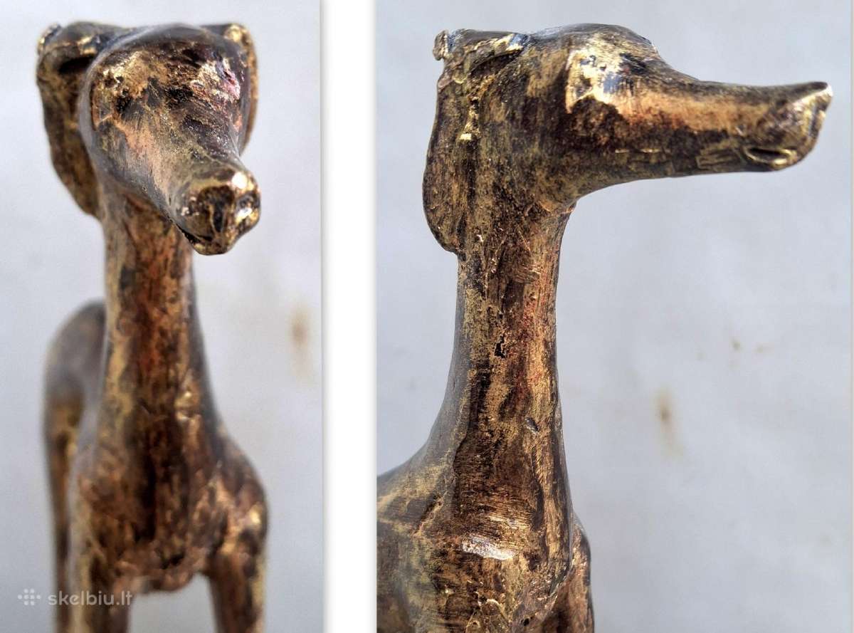 Bronzinė figūra Šuns kurto -37cm - nuotraukos Nr. 4