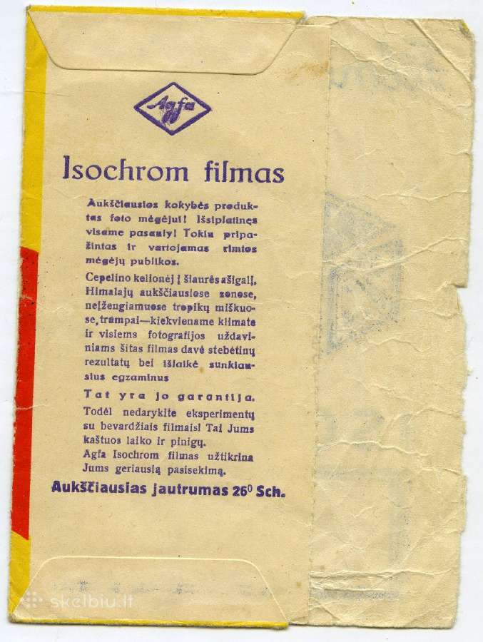 1930 reklaminis vokas Filmas mėgėjams - nuotraukos Nr. 2