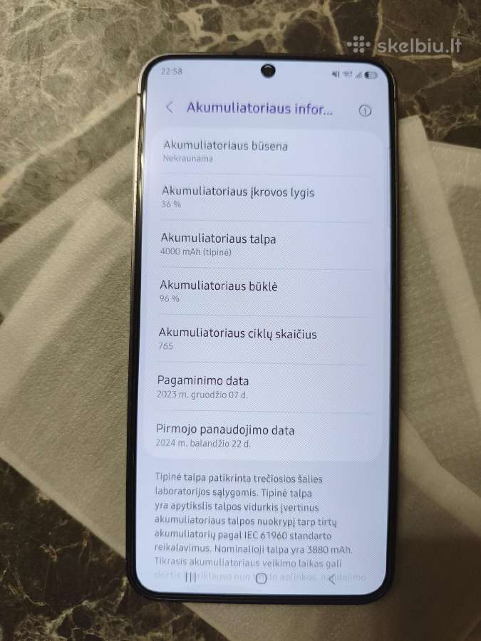 Samsung S24 128gb Onyx Black - nuotraukos Nr. 5