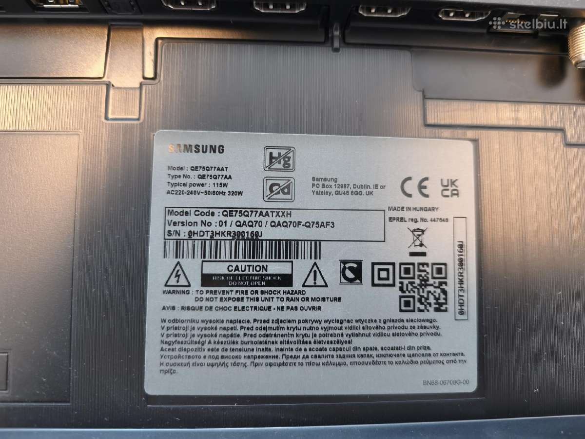 Samsung TV 75" - nuotraukos Nr. 2