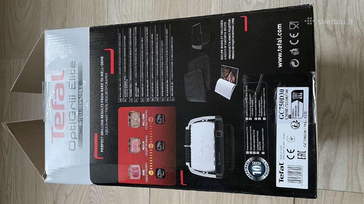 Nauja Tefal Optigill Elite elektrinė kepsninė - nuotraukos Nr. 7