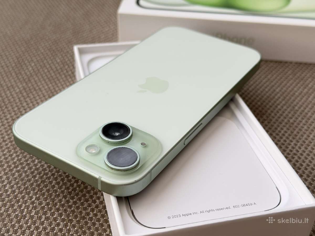 iPhone 15 Green 128gb - nuotraukos Nr. 2