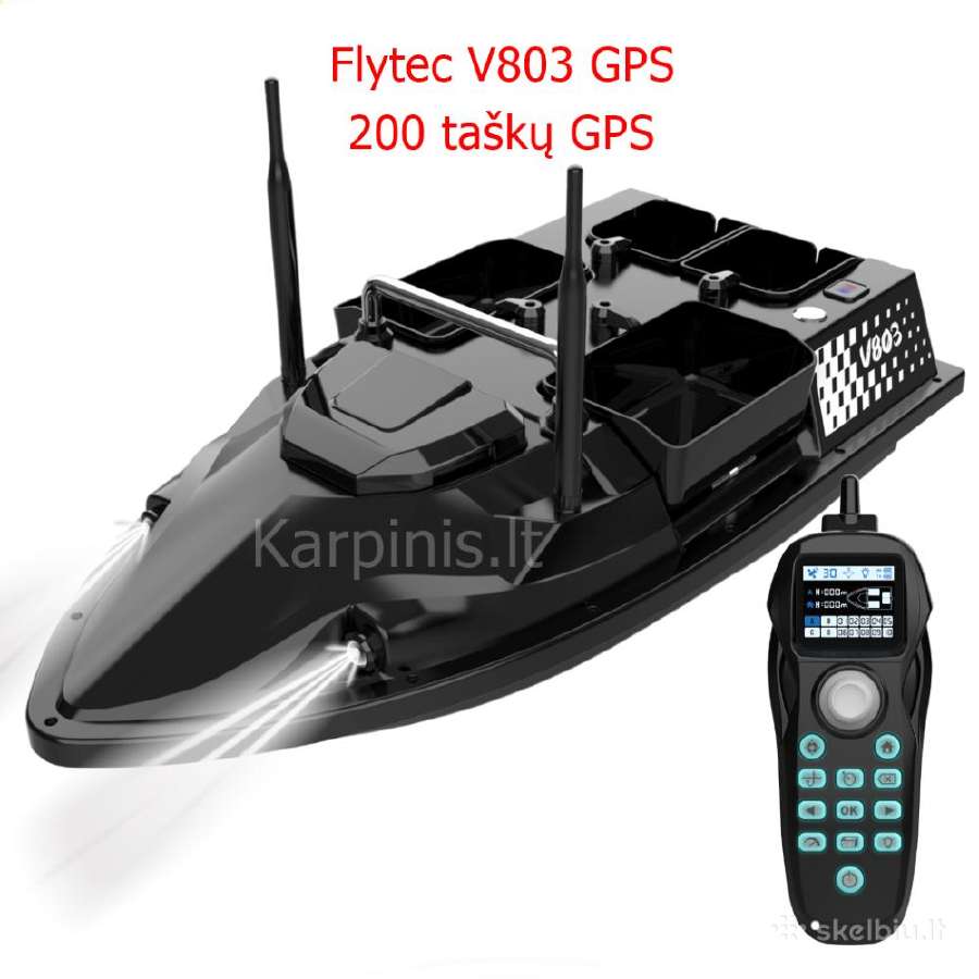 Flytec V803 Pro laivelis su GPS ir Echolotu 500 m - nuotraukos Nr. 4