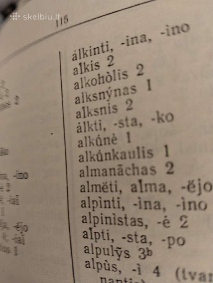 Mokomasis lietuvių kalbos rašybos ir kirčiavimo žo - nuotraukos Nr. 2