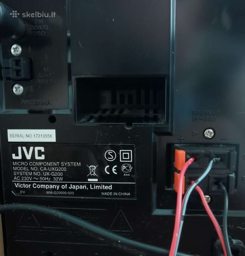 Muzikinis centras JVC Ux - G200 - nuotraukos Nr. 6