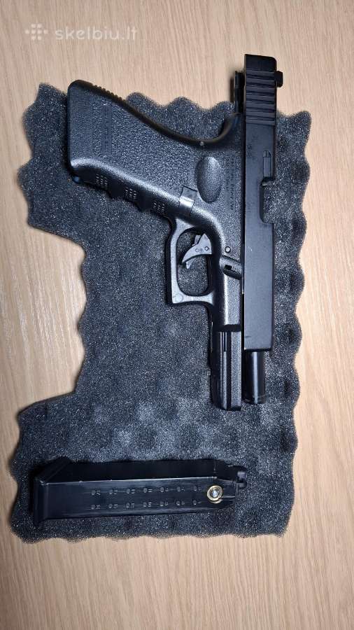 Airsoft glock 17 green gas blowback - nuotraukos Nr. 2