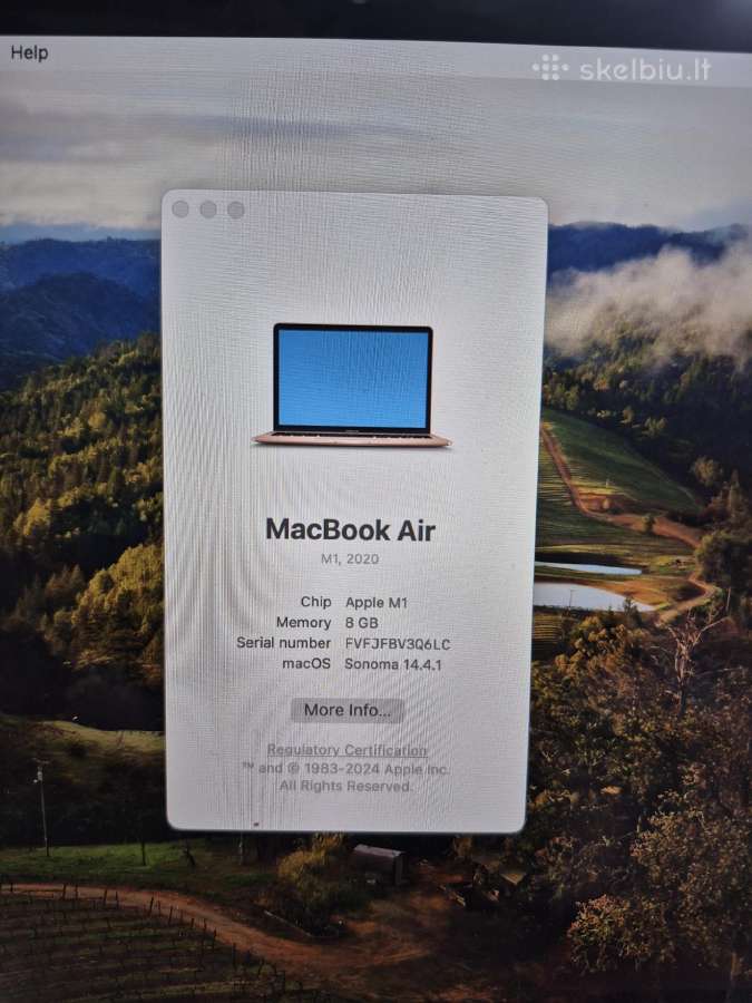 MacBook ai m1 8gb - nuotraukos Nr. 6