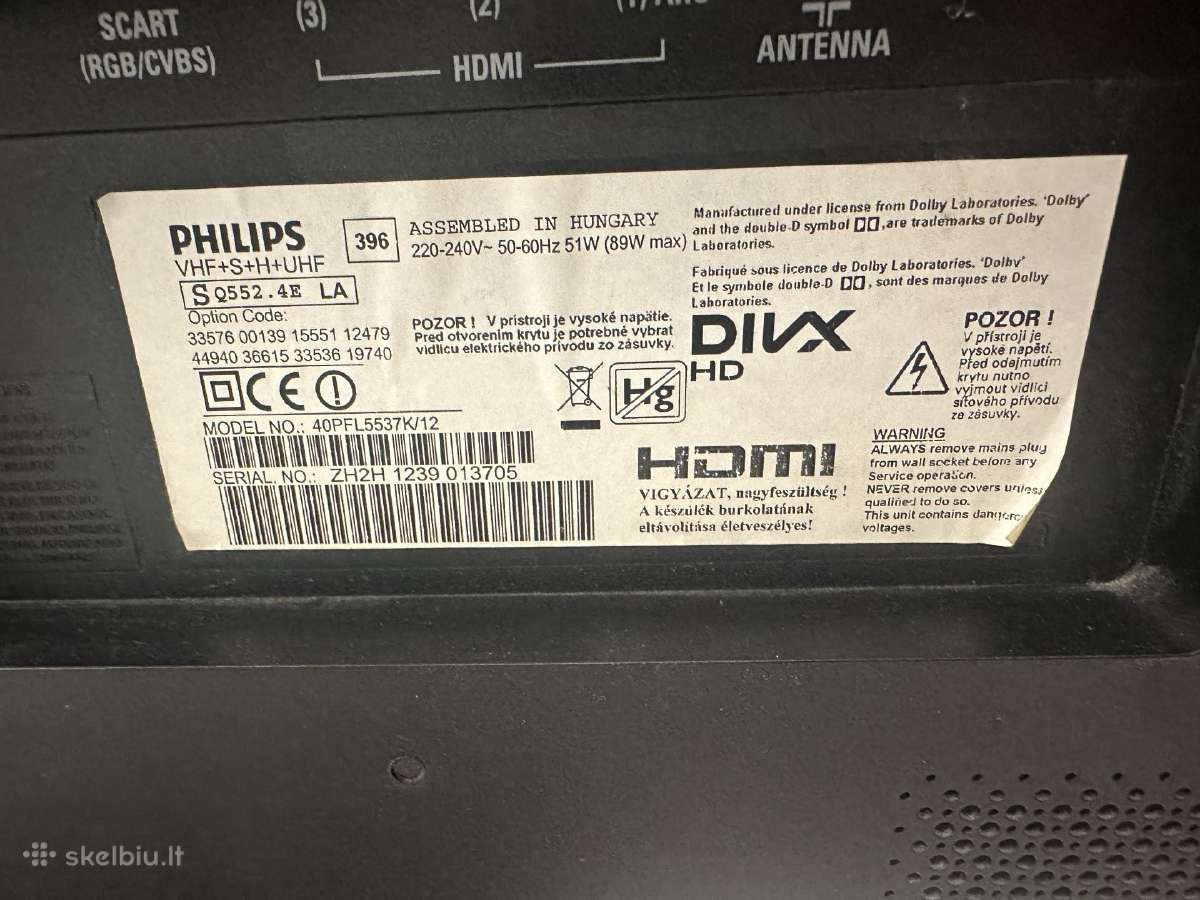 Philips Sq552.4e - nuotraukos Nr. 2
