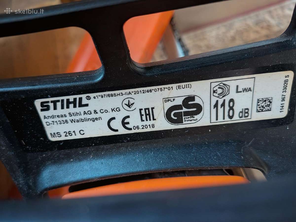 Benzininis pjūklas Stihl - nuotraukos Nr. 2