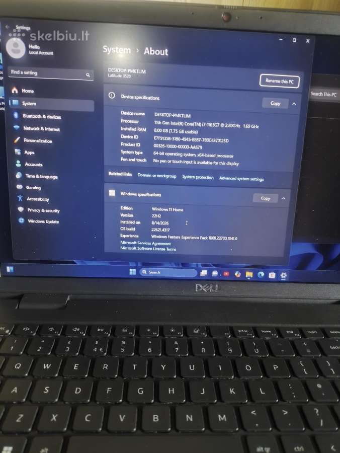 Dell Latitude 3520 - nuotraukos Nr. 2