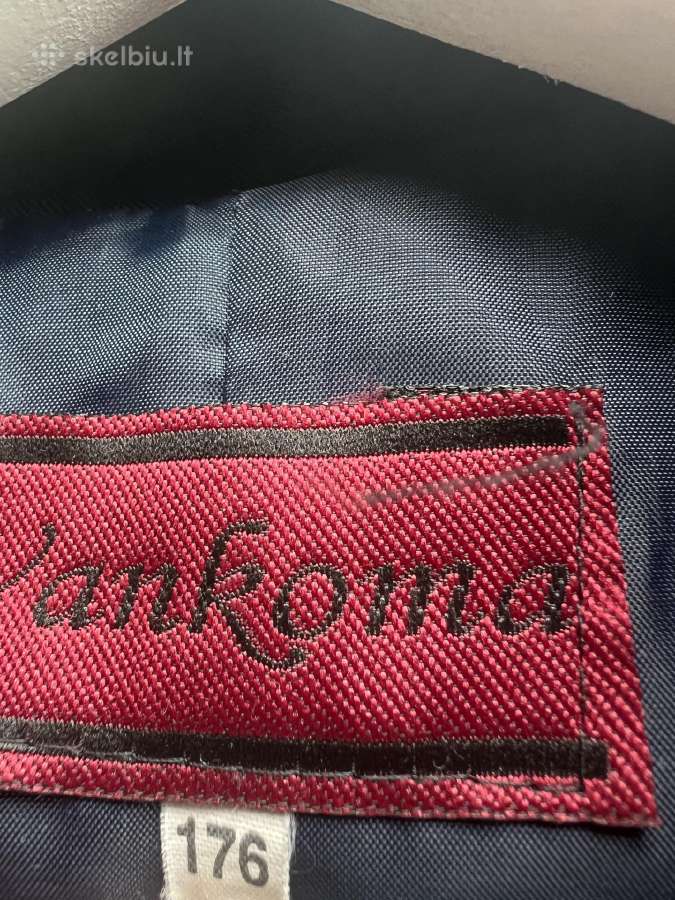 Tamsiai mėlykas švarkas vaikinui į mokyklą - nuotraukos Nr. 3