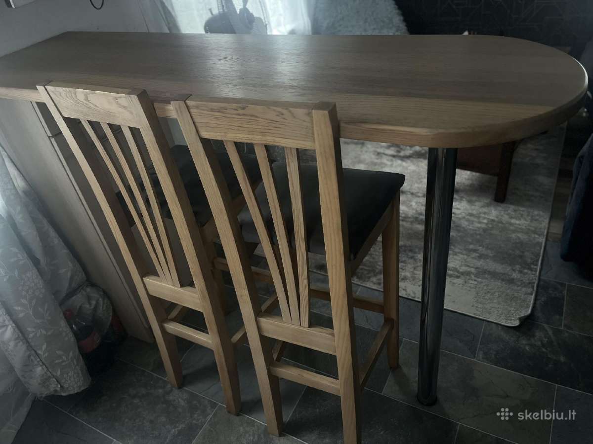 Baro stalas su kėdėmis - nuotraukos Nr. 2