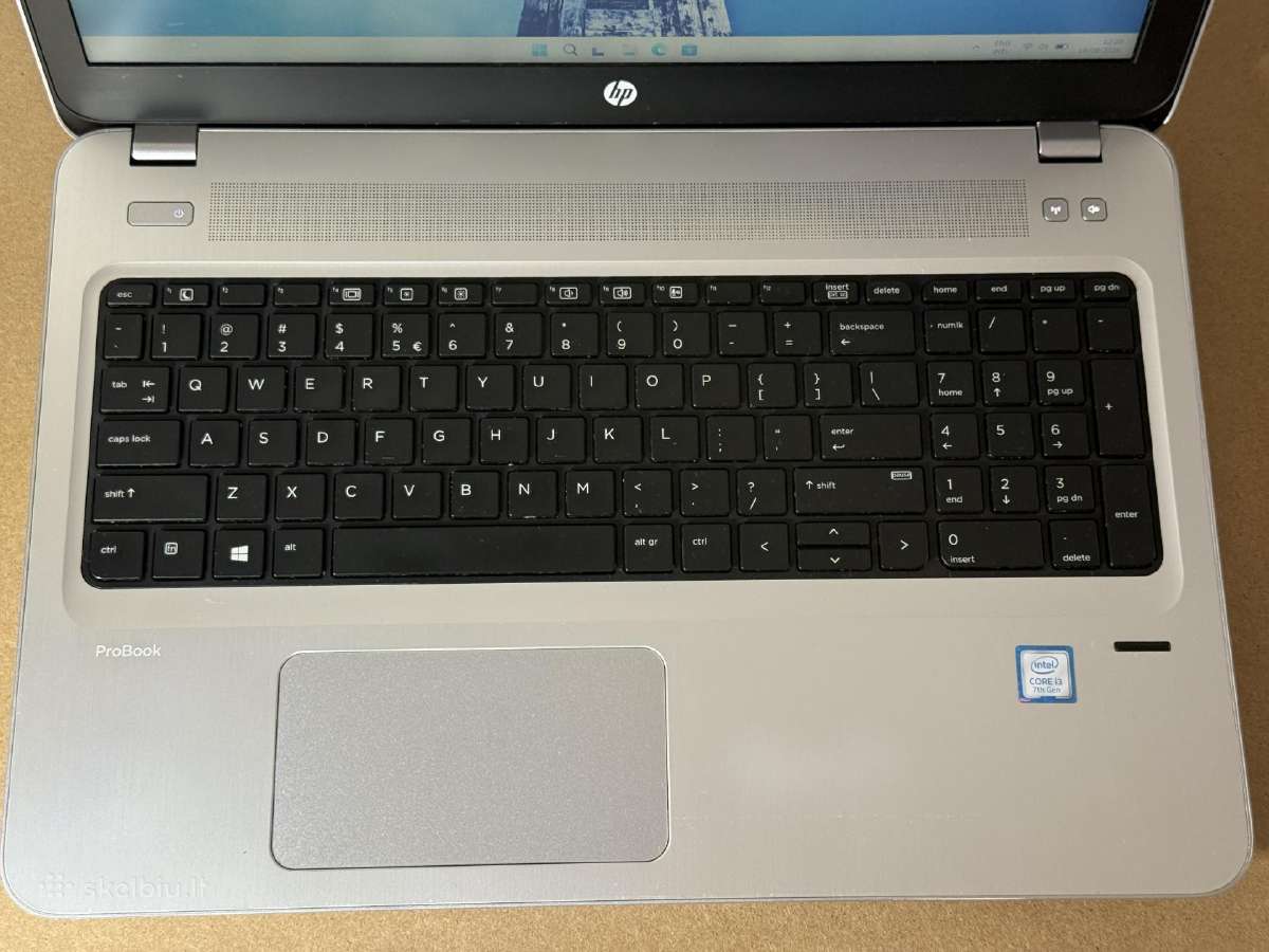 Hp Probook 450 G4 15.5 coliu i3-7100u 8gb/128gb - nuotraukos Nr. 3