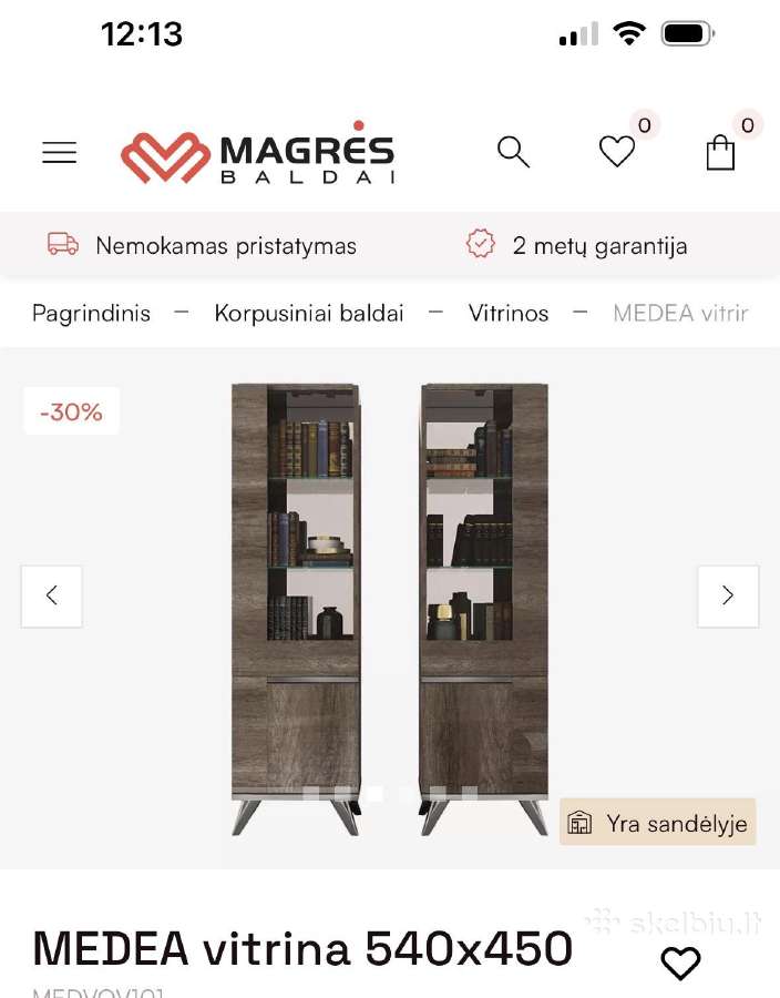 Medea firmos TV spintelė ir šonines vitrinos - nuotraukos Nr. 7