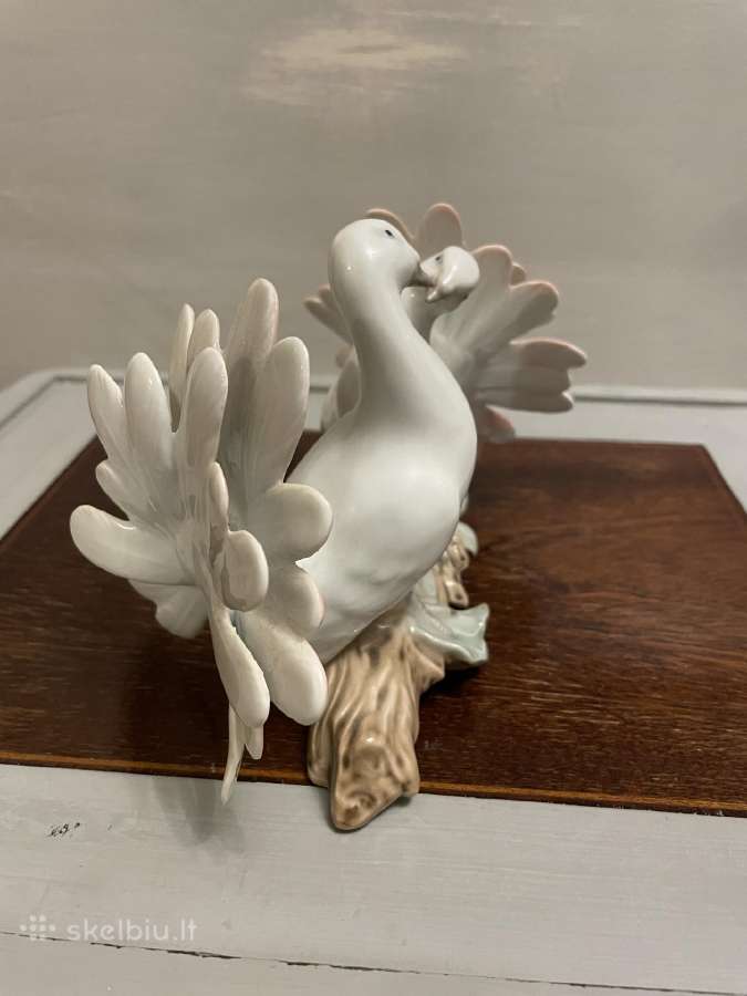 Porcelianinės balandžių statulėlės Gdr, Lladro - nuotraukos Nr. 7