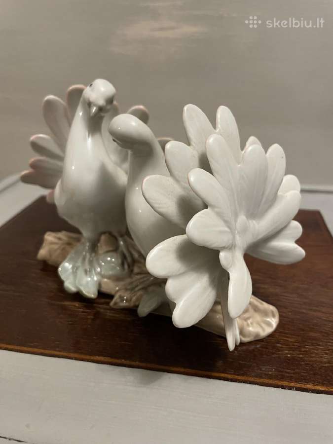 Porcelianinės balandžių statulėlės Gdr, Lladro - nuotraukos Nr. 8