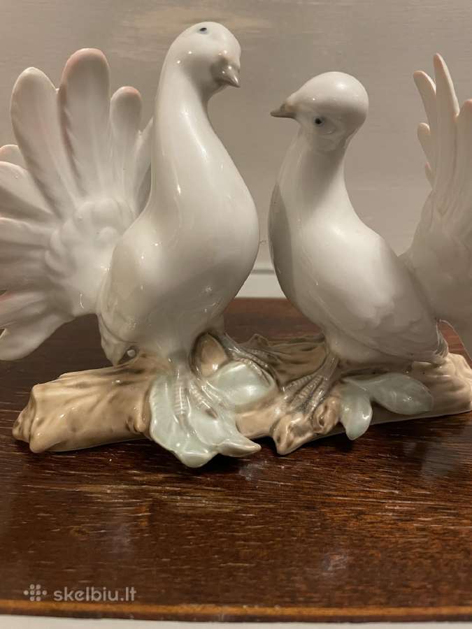 Porcelianinės balandžių statulėlės Gdr, Lladro - nuotraukos Nr. 9