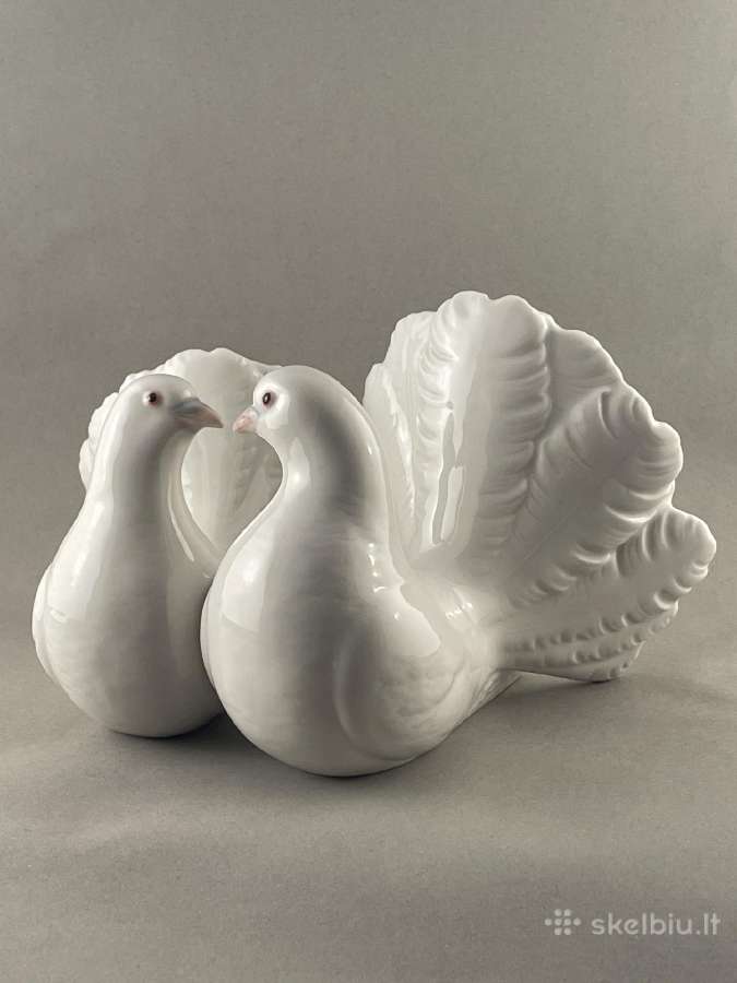 Porcelianinės balandžių statulėlės Gdr, Lladro - nuotraukos Nr. 12