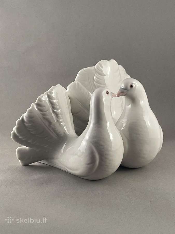 Porcelianinės balandžių statulėlės Gdr, Lladro - nuotraukos Nr. 14
