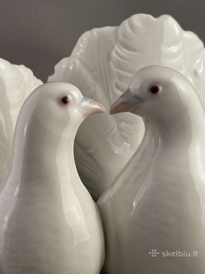 Porcelianinės balandžių statulėlės Gdr, Lladro - nuotraukos Nr. 15