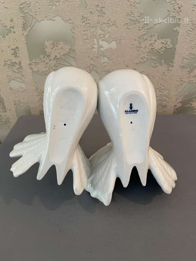 Porcelianinės balandžių statulėlės Gdr, Lladro - nuotraukos Nr. 16